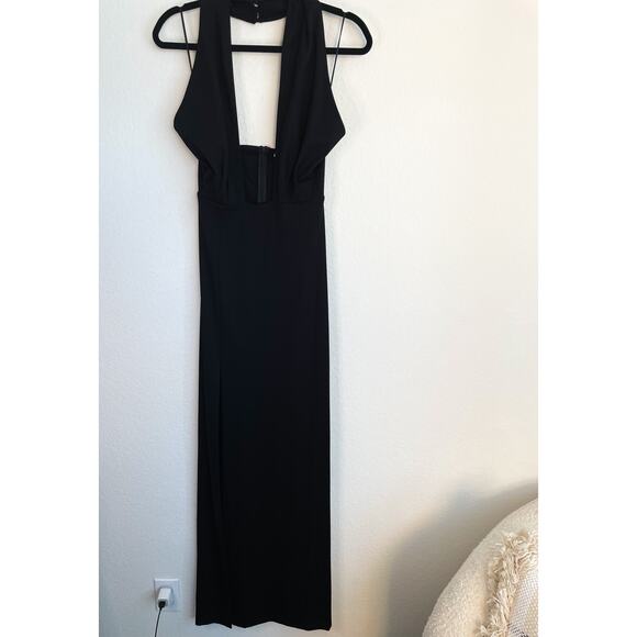 Amanda Uprichard Black Halter Maxi Dress - Picture 6 of 15